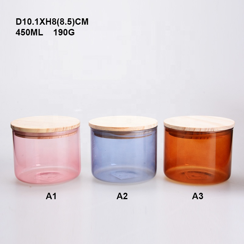 glass storage containers kitchen storage jars with wooden lid