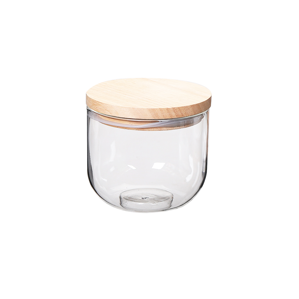 glass tea coffee sugar jars / sealable glass containers / glass canisters with airtight lids