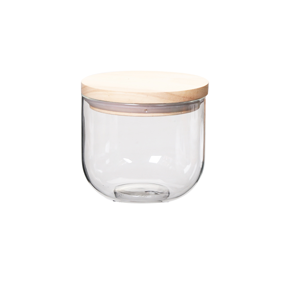 glass tea coffee sugar jars / sealable glass containers / glass canisters with airtight lids