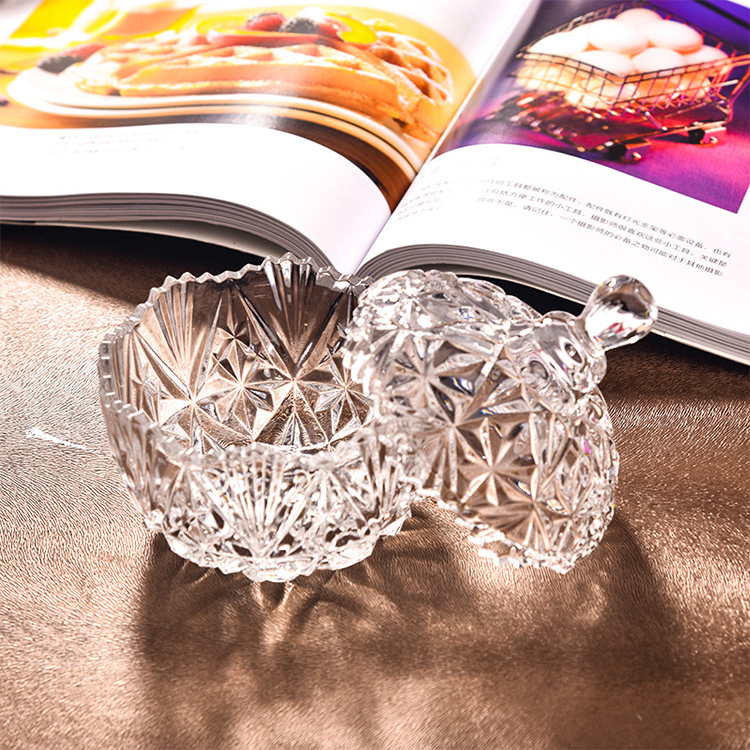 glass threaded honey bottle transparent glass bottle storage