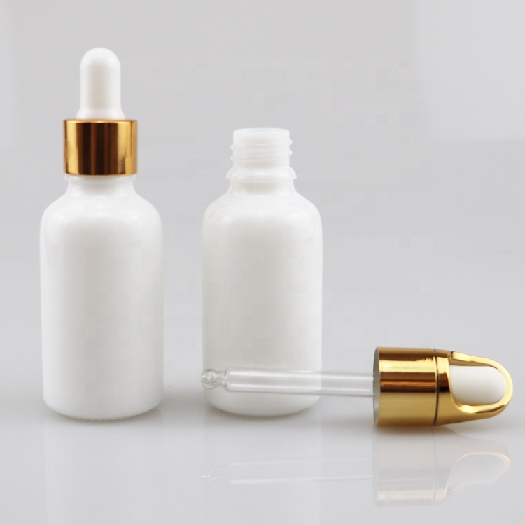 glass tincture bottles dropper bottles white color white solid glass bottles