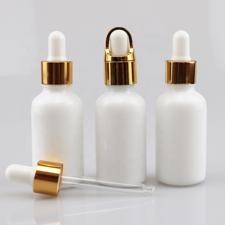 glass tincture bottles dropper bottles white color white solid glass bottles