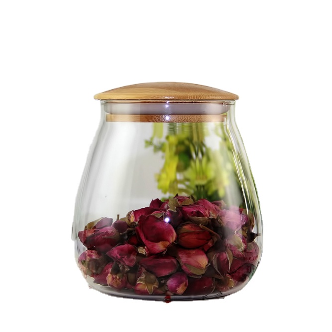 glass transparent storage bottles decorative jars and containers