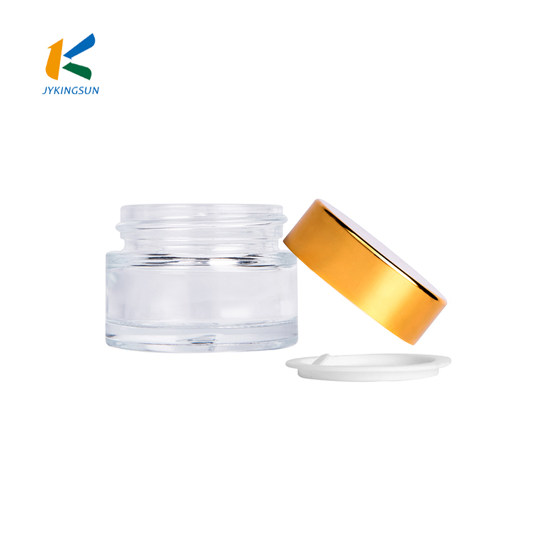 glass universal jars for cosmetic and electrolytic aluminum cover