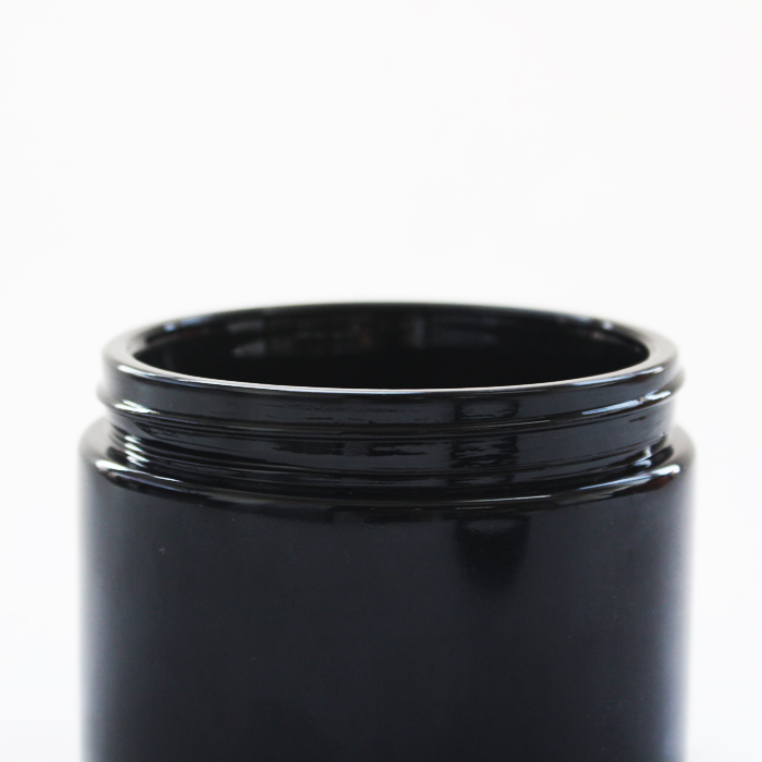 glass uv jar black glass jar