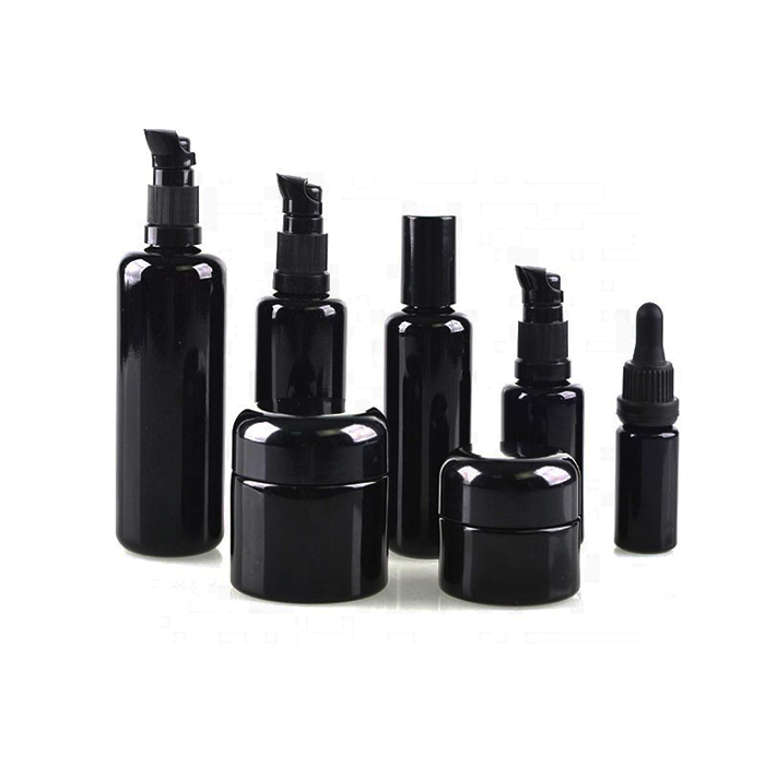 glass uv jar black glass jar