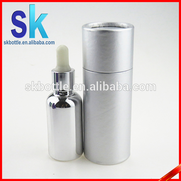 glass vaper oil bottle with kraft paper tube e liquid 30ml glass dropper bottle with cardboard tube