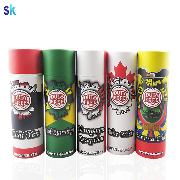 glass vaper oil bottle with kraft paper tube e liquid 30ml glass dropper bottle with cardboard tube