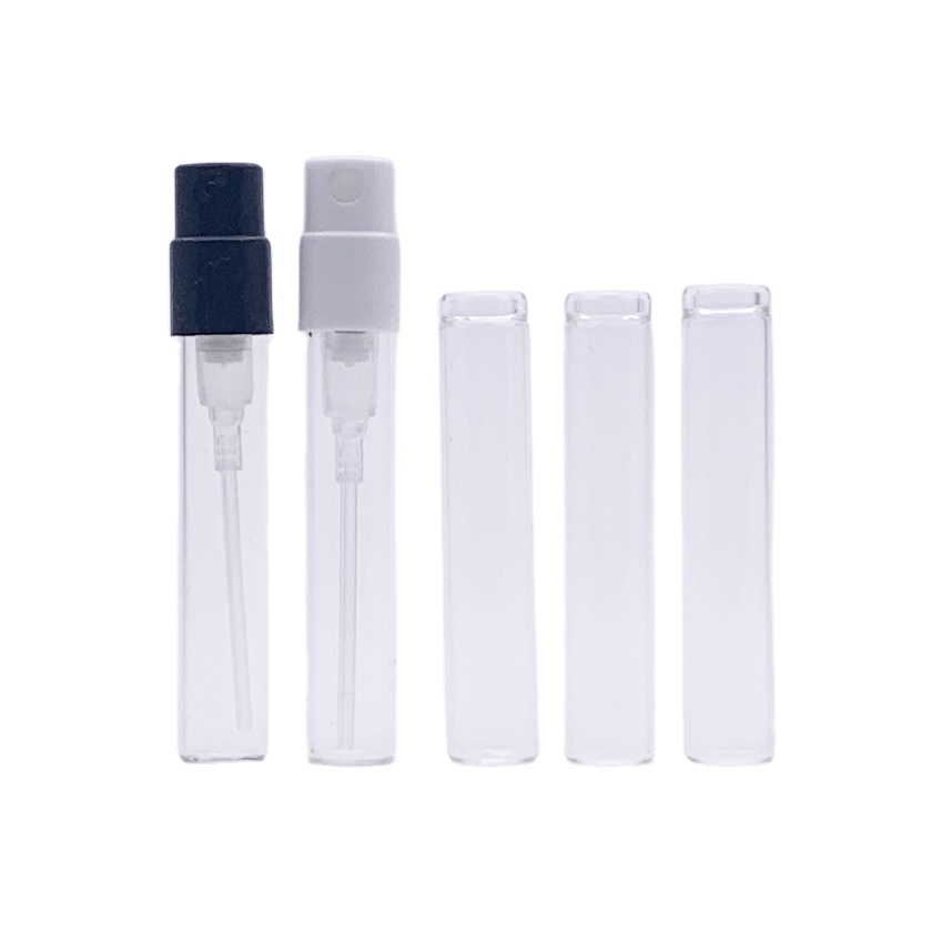 glass vials 1.5ml crimp neck glass bottles mini spray glass bottles with plastic pump