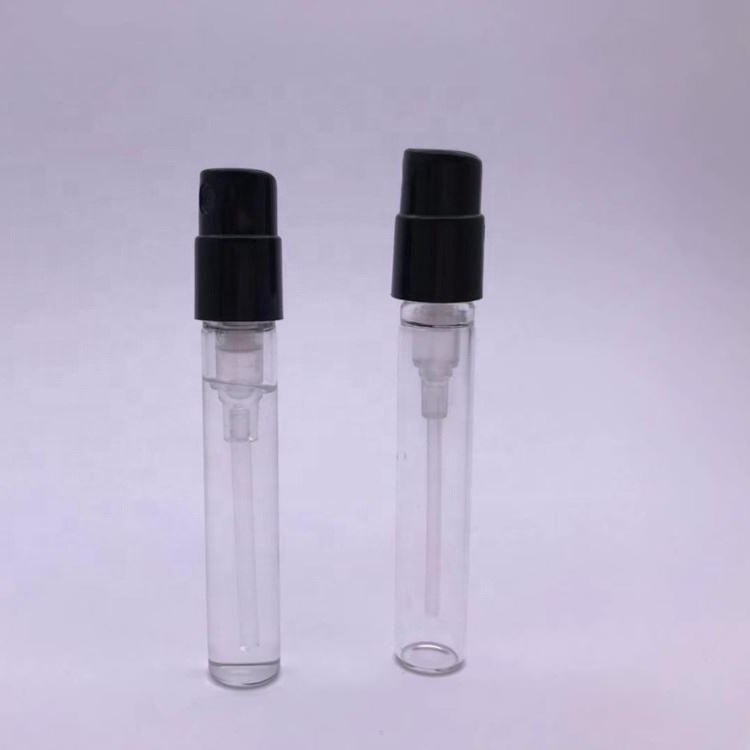 glass vials 1.5ml crimp neck glass bottles mini spray glass bottles with plastic pump