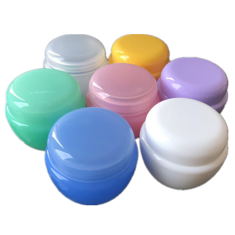 glitter froasted unique blue clear orange 10g pink  2oz  plastic cosmetic jars amber matt with white lid silver dark wood