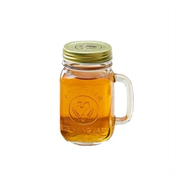 gold mason jar mould with lid and straw