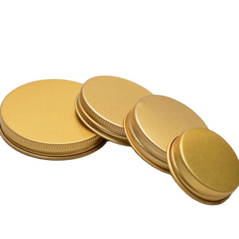 gold metal aluminium lid 70-400 58-400 53-400 48-400 43-400 42-400 38-400 28-400 24-400 22-400 20-400