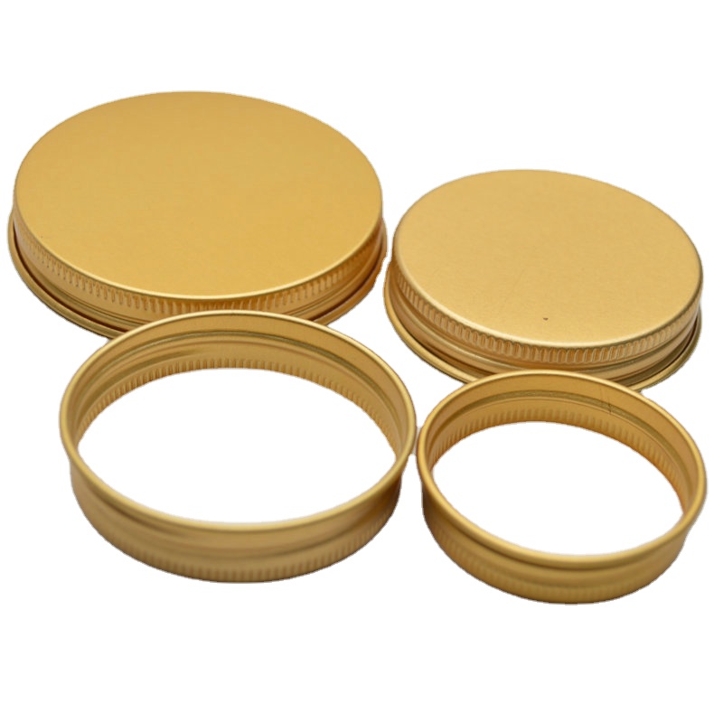 gold metal aluminium lid 70-400 58-400 53-400 48-400 43-400 42-400 38-400 28-400 24-400 22-400 20-400
