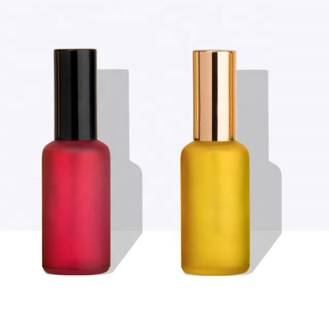 gold top special colorful matte boston 5ml 10ml 15 20ml 30ml 50ml 100ml gel cosmetic skin care lotion glass bottle spray