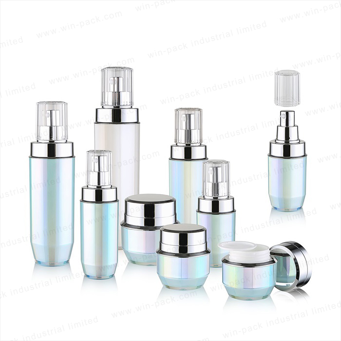 good design body lotion bottle  shape colorful UV coating glass lotion containers empty lotion bottle for hot sale