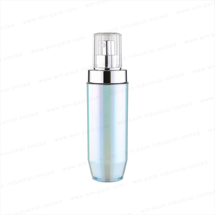 good design body lotion bottle shape colorful UV coating glass lotion containers empty lotion bottle for hot sale