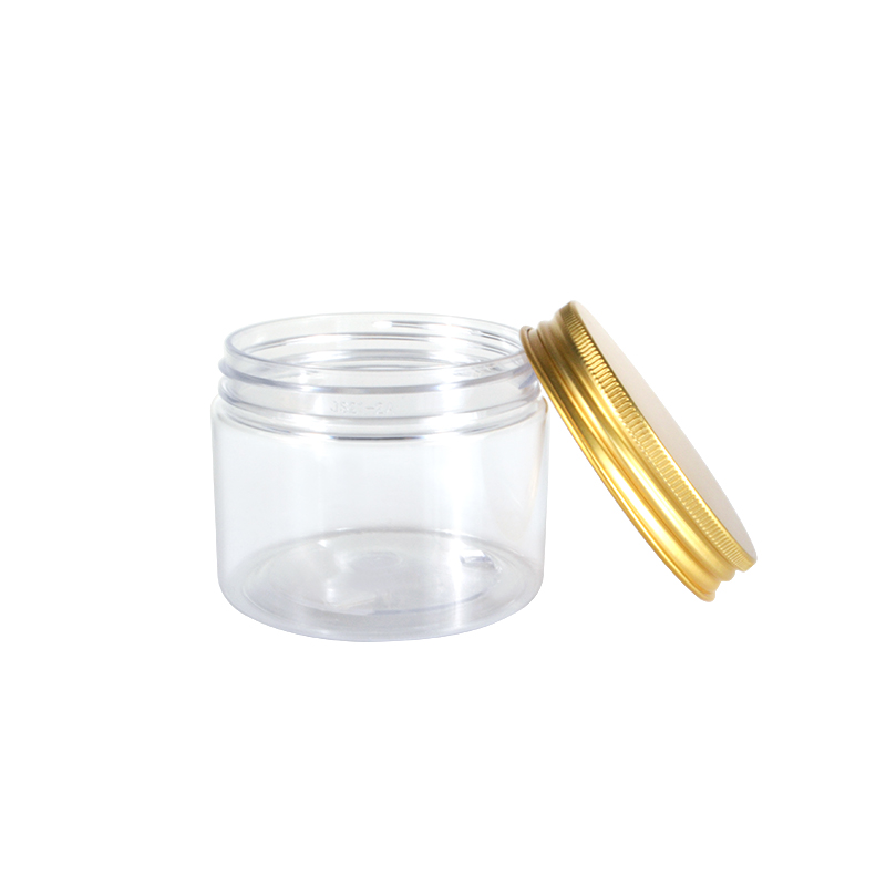 good quality 100ml 150ml 250ml 300ml food cosmetic pet jars with aluminum lid