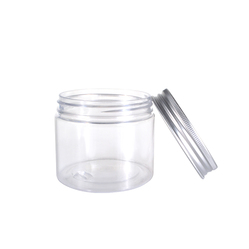 good quality 100ml 150ml 250ml 300ml food cosmetic pet jars with aluminum lid