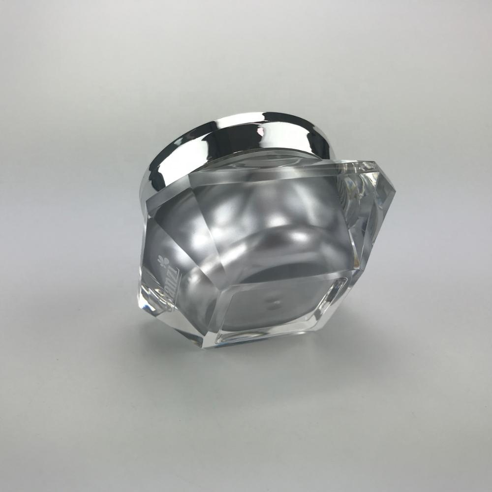 good quality diamond shape face mask plastic container jar