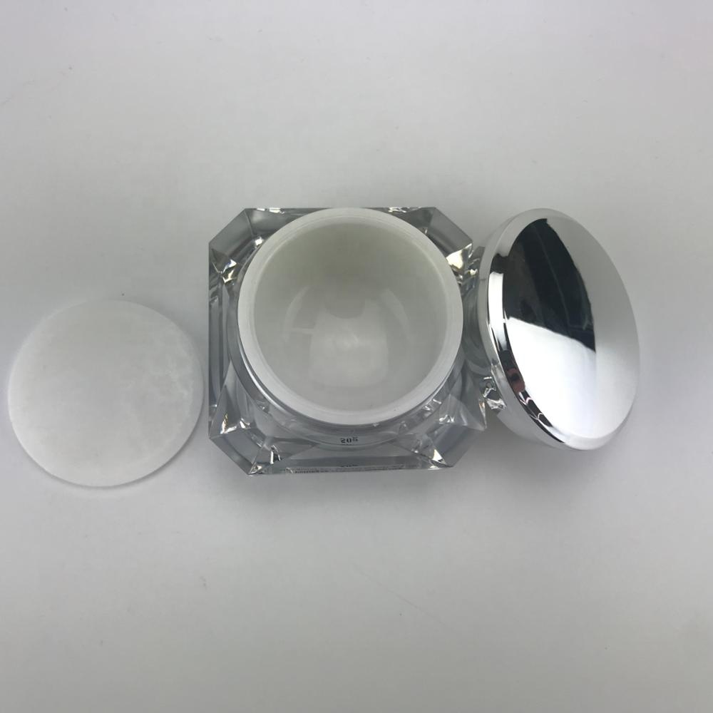 good quality diamond shape face mask plastic container jar