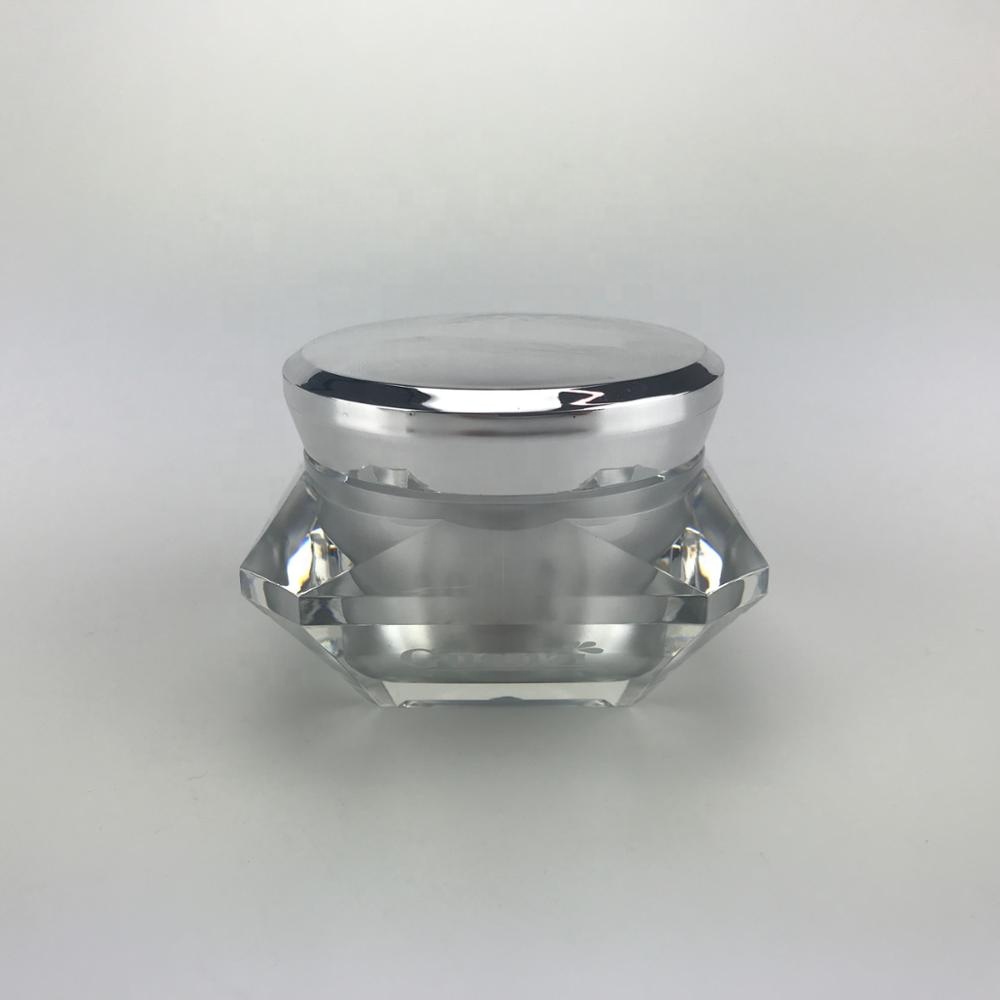 good quality diamond shape face mask plastic container jar