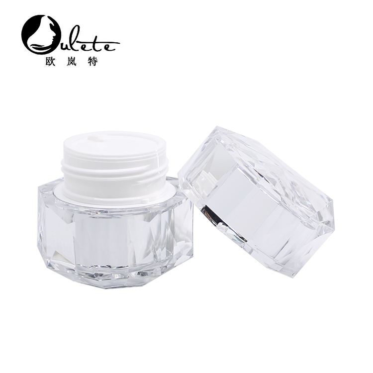 gorgeous elegant empty plastic acrylic cosmetics cream jars containers for cosmetic packaging