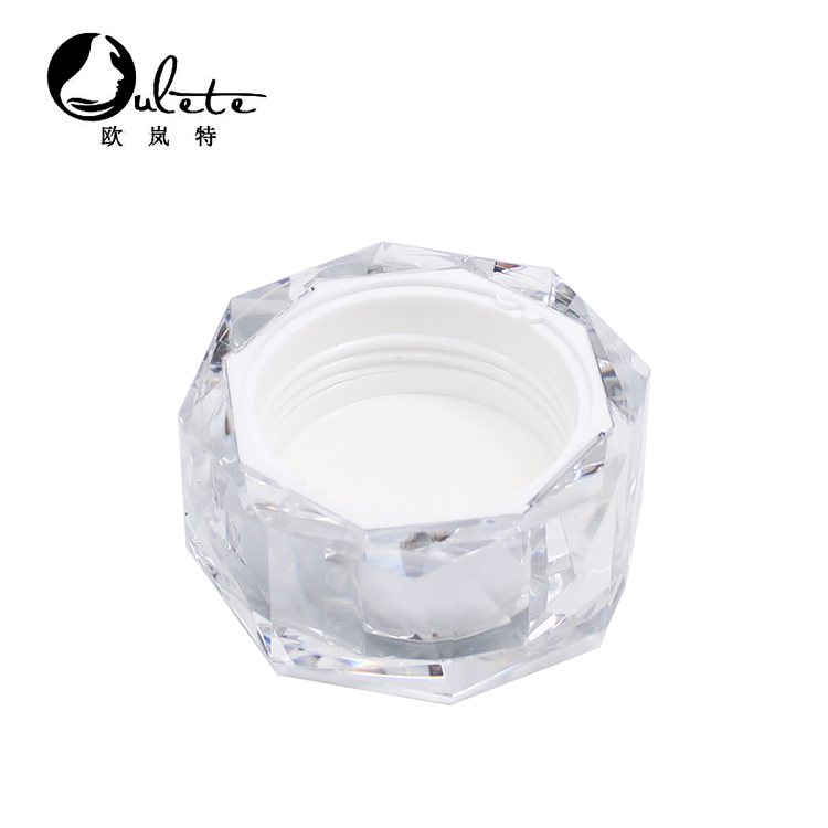 gorgeous elegant empty plastic acrylic cosmetics cream jars containers for cosmetic packaging