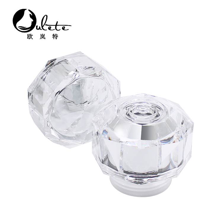 gorgeous elegant empty plastic acrylic cosmetics cream jars containers for cosmetic packaging