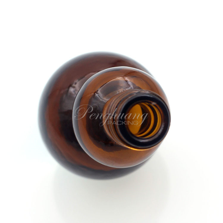 gourd shape glass essential oil bottles hot selling/pretty shape cosmetic packing fo oil