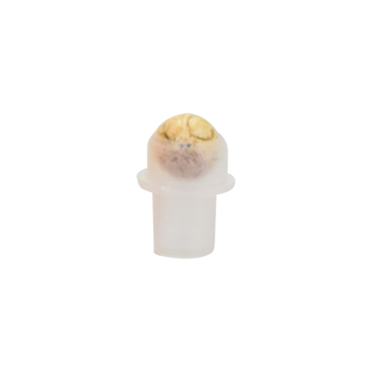 gradient frosted orange 4ml 6ml 8ml 10ml 15ml 20ml glass perfume eye serum bottle with colorful gem stone