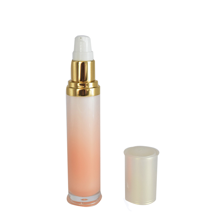 gradient orange round 15g 30g 50g plastic acrylic eyeliner cream jar 15ml 30ml 60ml 120ml acrylic bottle cosmetic package set