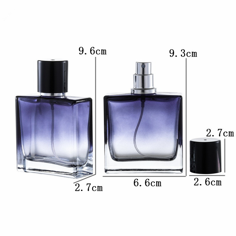 gradient perfume glass bottle luxury perfume bottle 100ml designed perfume bottles