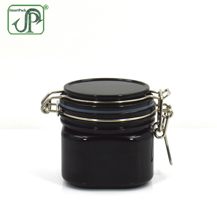 hair gel plastic container 8oz wire bale jar hair gel jar