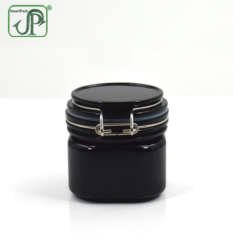 hair gel plastic container 8oz wire bale jar hair gel jar