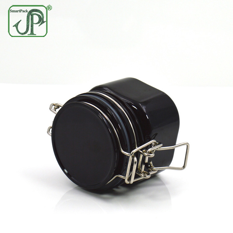 hair gel plastic container 8oz wire bale jar hair gel jar