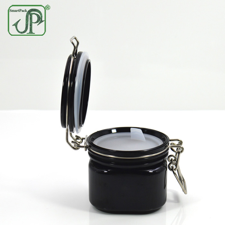hair gel plastic container 8oz wire bale jar hair gel jar