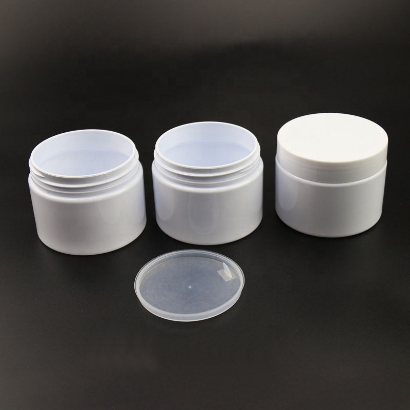 hair gel white plastic pet jar 150ml white ointment face cream jars 150g plastic jar and lids