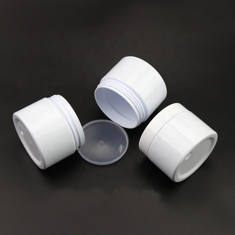 hair gel white plastic pet jar 150ml white ointment face cream jars 150g plastic jar and lids