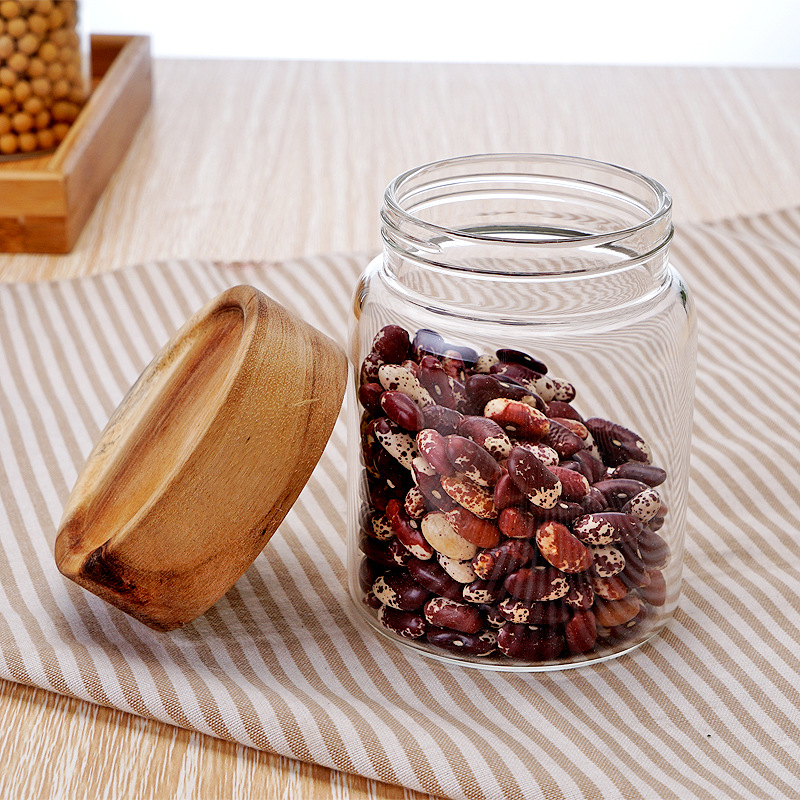 handmade customized capacity borosilicate glass storage jar
