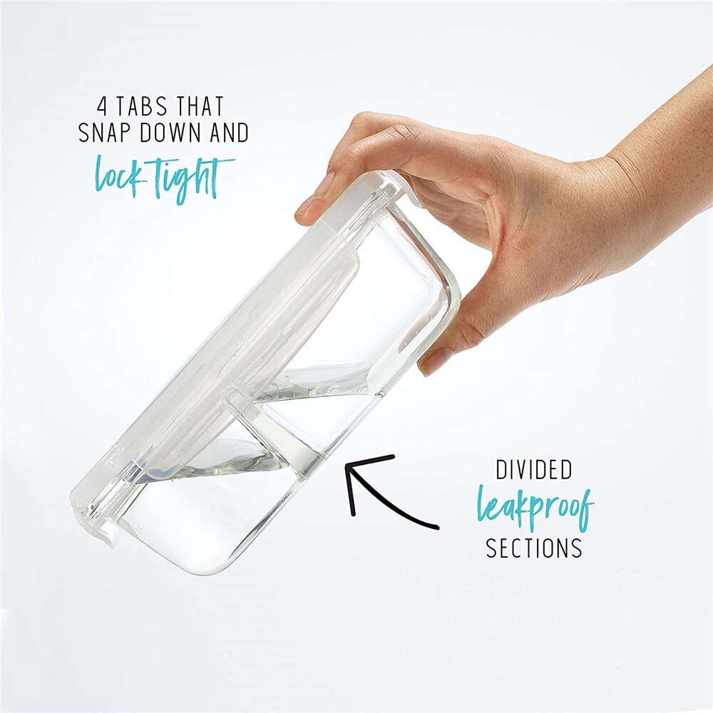 heat-resistant container set glass food storage for wholesales