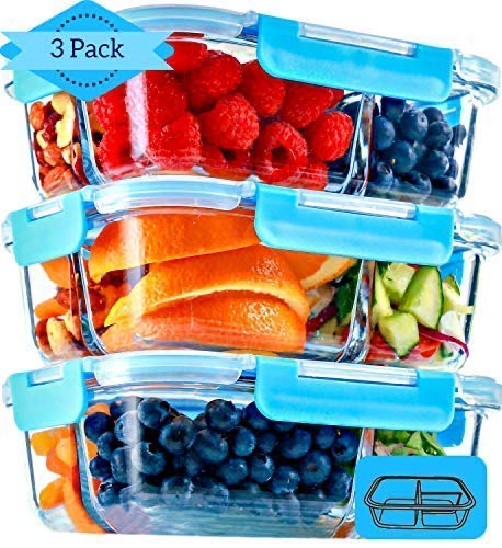 heat-resistant container set glass food storage for wholesales