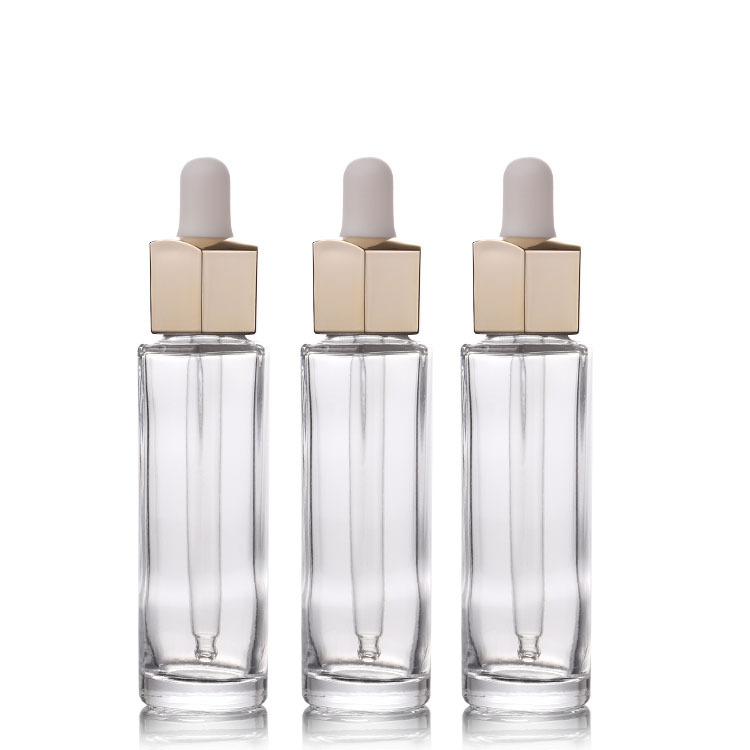 hexagonal dropper bottle clear dropper bottle cosmetic dropper bottle