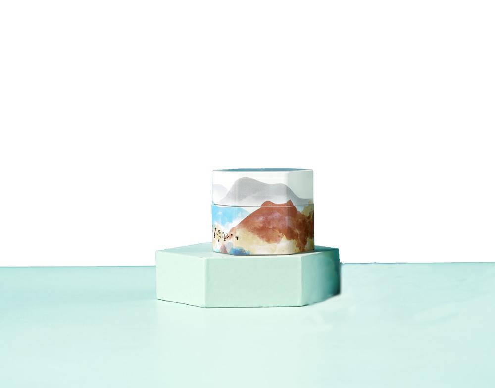 hexagonal plastic jar for skin care cream cosmetic PETG 15g jar