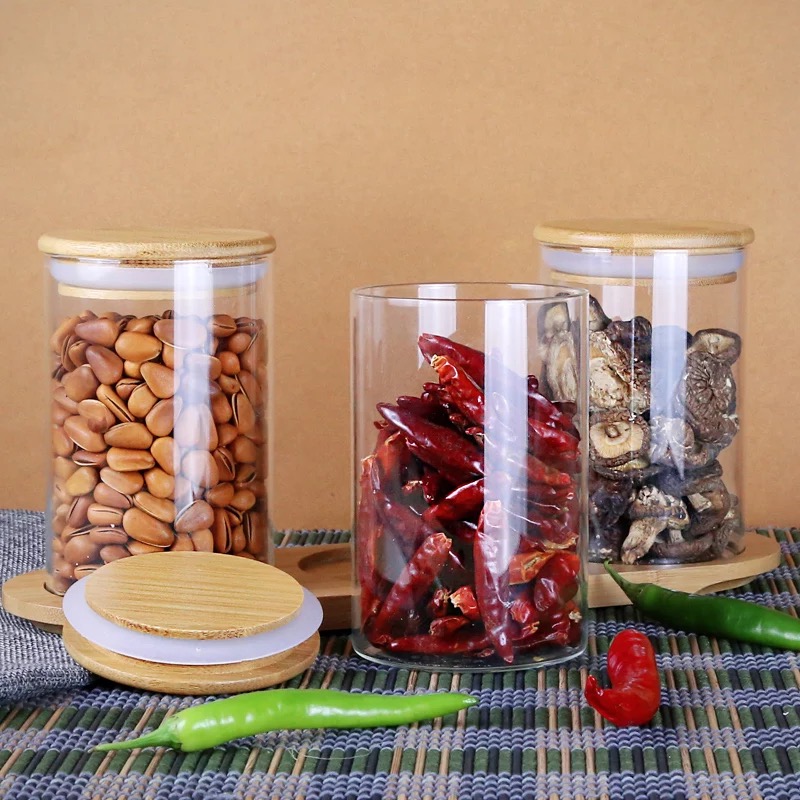 high borosilicate glass container for dried food