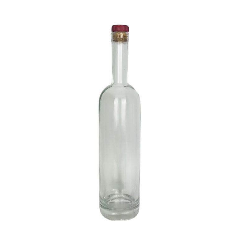 high end 700ml 750ml thick bottom XO Fruit liquor wine bottle round shape glass