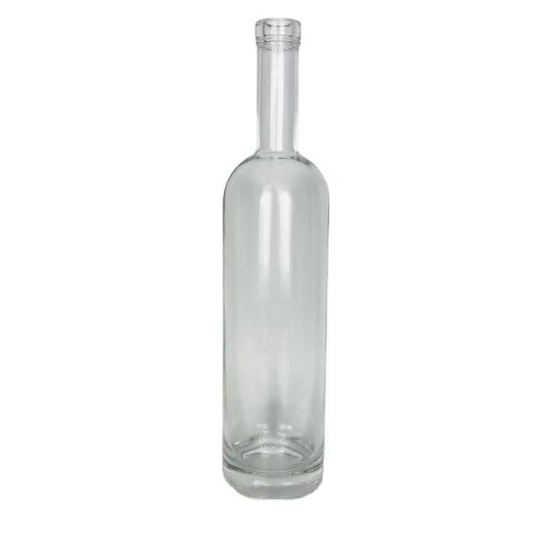 high end 700ml 750ml thick bottom XO Fruit liquor wine bottle round shape glass