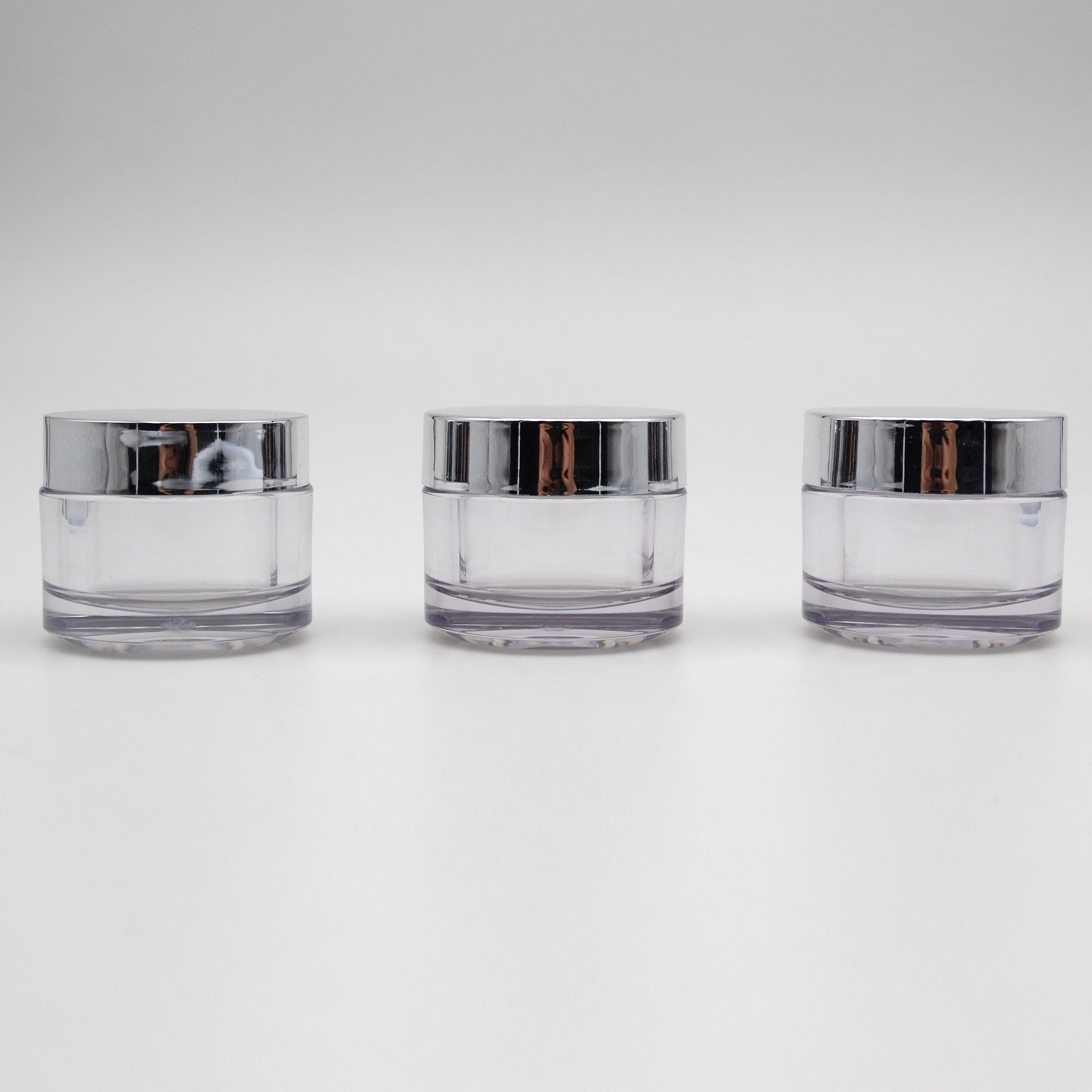 high end clear 30g 50g recyclable petg cosmetic clear petg jar
