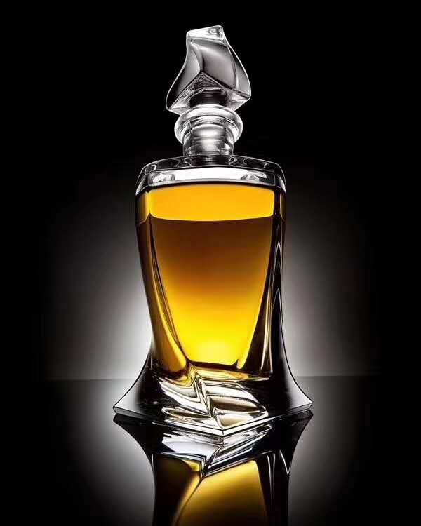 high end clear glass bottle wine bottles 500ml 700ml liquor glass bottle
