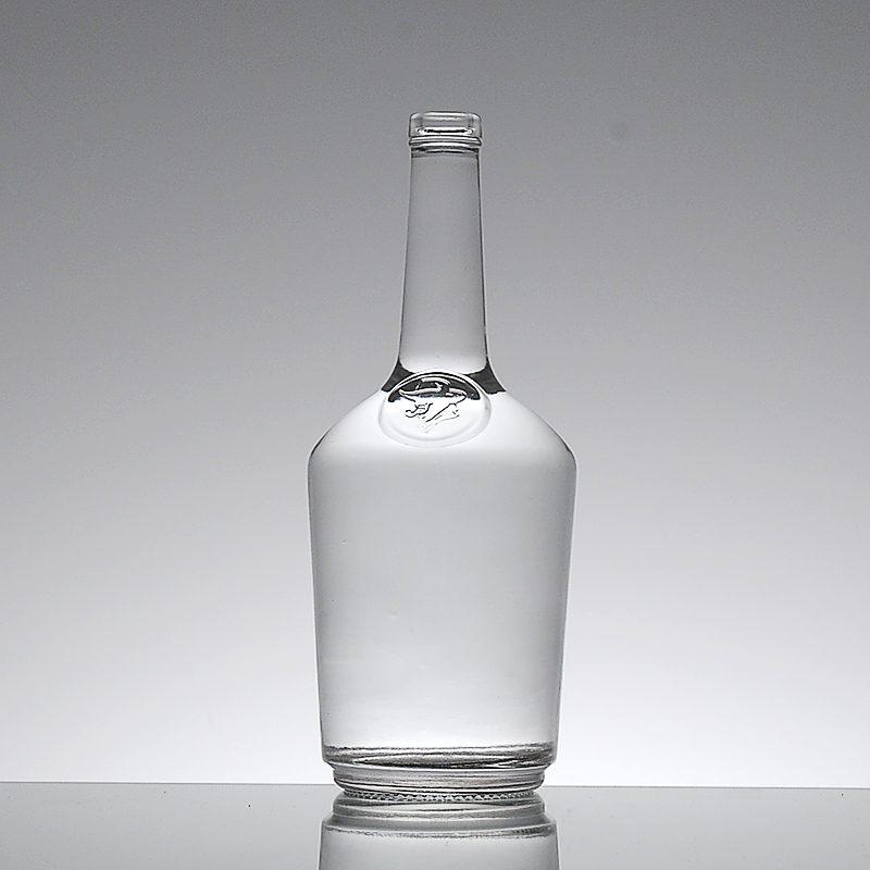 high end clear glass bottle wine bottles 500ml 700ml liquor glass bottle